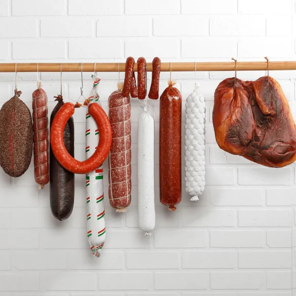 Fleisch & Wurst^DecoWoerner Lebensmittel-Attrappen-Wurst-Sortiment Erstausstattung, 13-teilig mehrfarbig