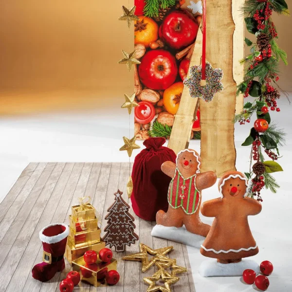 Weihnachtsfiguren^DecoWoerner Lebkuchen "Tanne" Lebensmittel-Attrappe 40 Cm braun