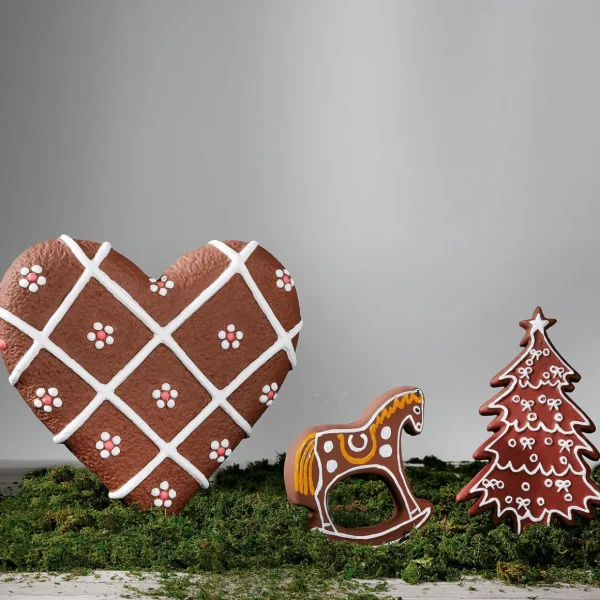 Weihnachtsfiguren^DecoWoerner Lebkuchen "Tanne" Lebensmittel-Attrappe 40 Cm braun