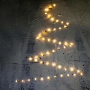 Weihnachtsbeleuchtung^DecoWoerner LED Batterie-Draht-Lichterkette Für Außen, 10 M silber