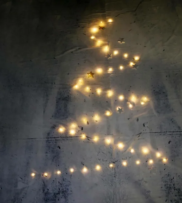 Weihnachtsbeleuchtung^DecoWoerner LED Batterie-Draht-Lichterkette Für Außen, 10 M silber