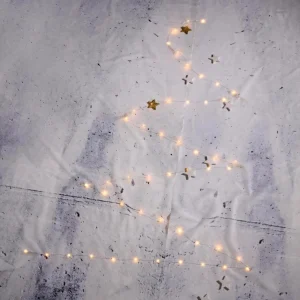 Weihnachtsbeleuchtung^DecoWoerner LED Batterie-Draht-Lichterkette Für Außen, 10 M silber