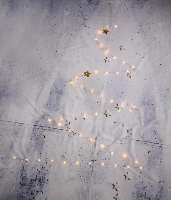 Weihnachtsbeleuchtung^DecoWoerner LED Batterie-Draht-Lichterkette Für Außen, 10 M silber