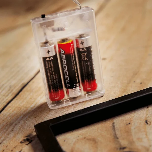 Deko-Licht^DecoWoerner LED Batterie-Draht-Lichterkette Für Innen, 5 M braun