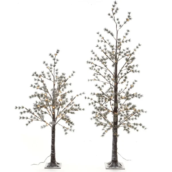 Kunstbäume | Weihnachtsbeleuchtung^DecoWoerner LED Baum Warmweiß 210 Cm braun