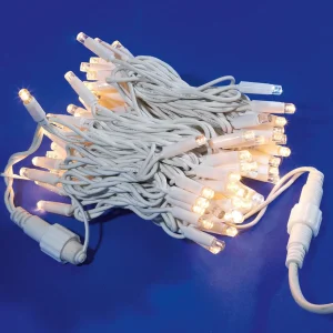 Weihnachtsbeleuchtung^DecoWoerner LED Blinkende Kupplungslichterkette Für Außen, 10 M weiß