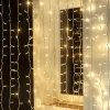 Weihnachtsbeleuchtung^DecoWoerner LED Blinkender Profi Lichtvorhang System IP67, 300 Cm