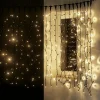 Weihnachtsbeleuchtung^DecoWoerner LED Blinkender Profi Lichtvorhang System IP67, 300 Cm