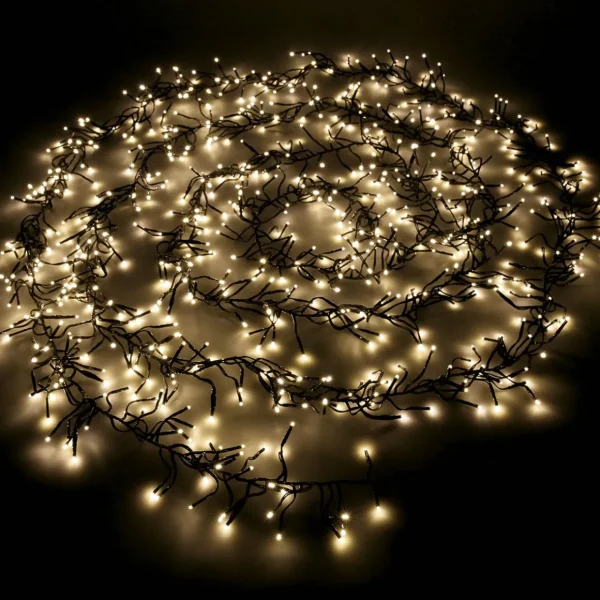 Weihnachtsbeleuchtung^DecoWoerner LED Cluster Lichterkette Mit Timer Für Außen, 600 Cm