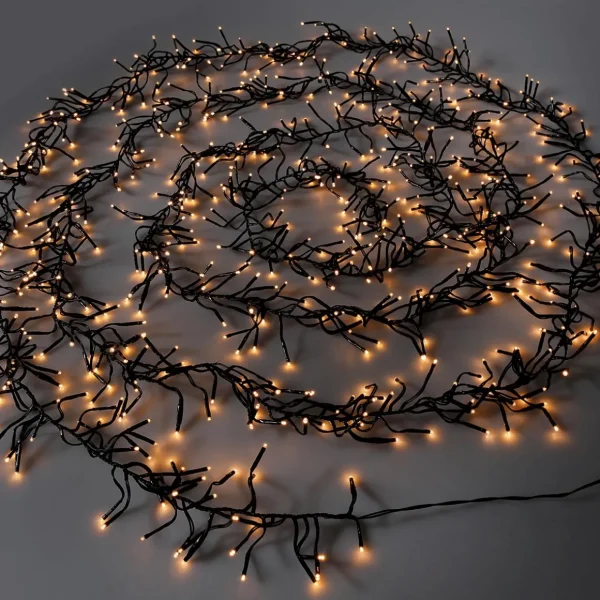 Weihnachtsbeleuchtung^DecoWoerner LED Cluster Lichterkette Mit Timer Für Außen, 600 Cm