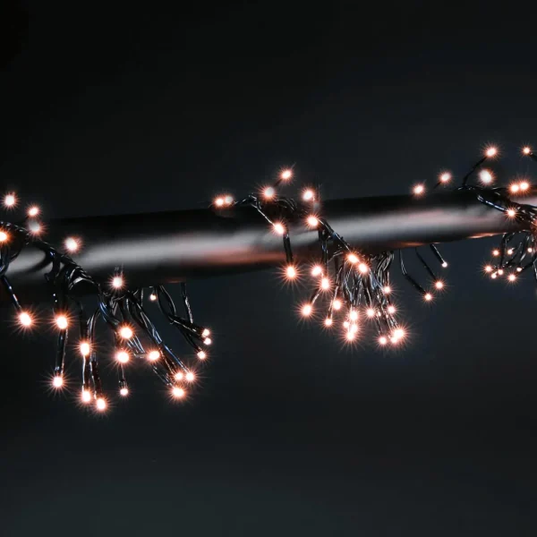 Weihnachtsbeleuchtung^DecoWoerner LED Cluster Lichterkette Mit Timer Für Außen, 600 Cm
