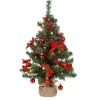 Tischbäume & Tannenzweige^DecoWoerner LED Deko Tannenbaum Im Jutesäckchen 60 Cm grün