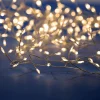 Weihnachtsbeleuchtung^DecoWoerner LED Draht Lichterkette Feuerwerk Für Außen, 6 M silber