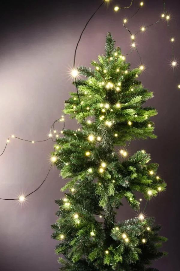 Weihnachtsbeleuchtung^DecoWoerner LED Draht Lichterkette Für Innen, 10 M grün