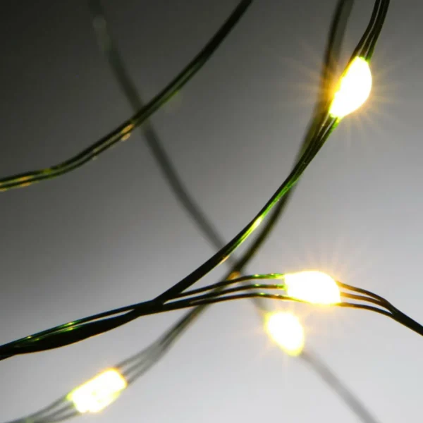 Weihnachtsbeleuchtung^DecoWoerner LED Draht Lichterkette Für Innen, 10 M grün