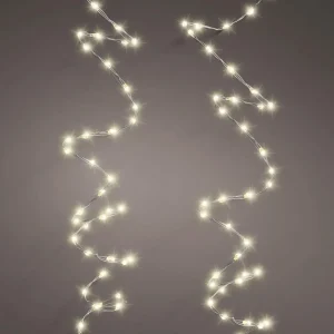 Weihnachtsbeleuchtung^DecoWoerner LED Drahtlichterkette Mit Extra Viel Licht, IP44 silber