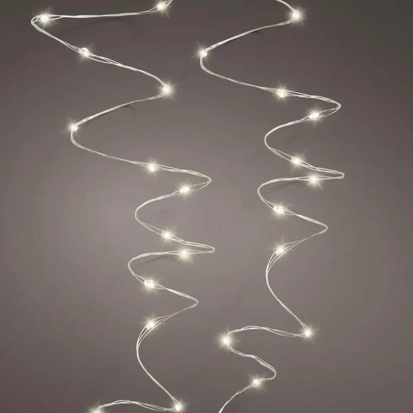 Weihnachtsbeleuchtung^DecoWoerner LED Drahtlichterkette Mit Viel Licht silber