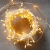 Weihnachtsbeleuchtung^DecoWoerner LED Draht-Lichterkette Twinkle Für Außen, 10 M, silber