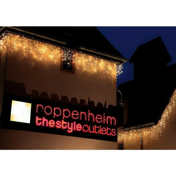 Weihnachtsbeleuchtung^DecoWoerner LED Icicle-Light Für Außen, 200 Cm transparent