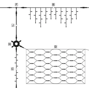 Weihnachtsbeleuchtung^DecoWoerner LED Icicle-Light Klar 300 X 50 Cm IP20
