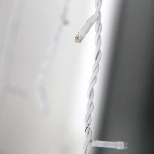 Weihnachtsbeleuchtung^DecoWoerner LED Icicle-Light System IP20 300 X 100 Cm Ohne Zuleitung weiß