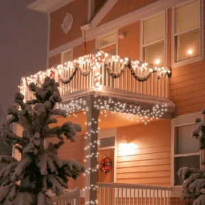 Weihnachtsbeleuchtung^DecoWoerner LED Kupplungslichterkette Für Außen IP67, 10 M, Ohne Zuleitung schwarz