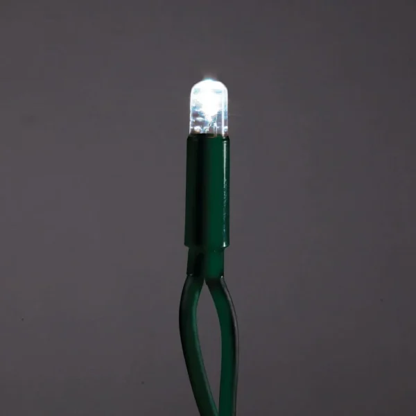 Weihnachtsbeleuchtung^DecoWoerner LED Kupplungslichterkette Für Außen IP67, 24 M Ohne Zuleitung, Warmweiß grün