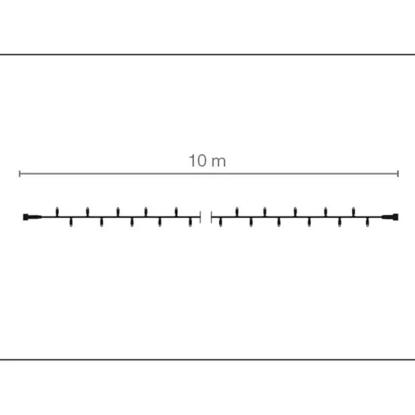 Weihnachtsbeleuchtung^DecoWoerner LED Kupplungslichterkette Für Außen IP67, 24 M Ohne Zuleitung