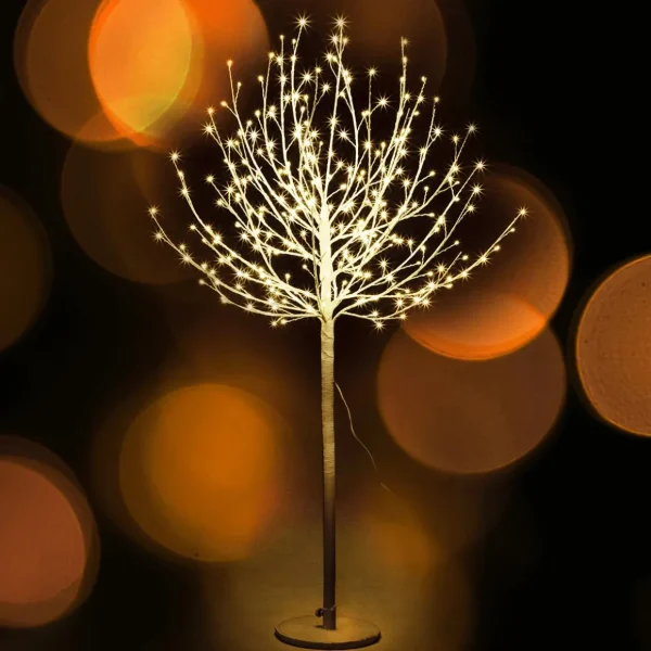 Winterdeko | Kunstbäume^DecoWoerner LED Lichterbaum, 150 Cm weiß