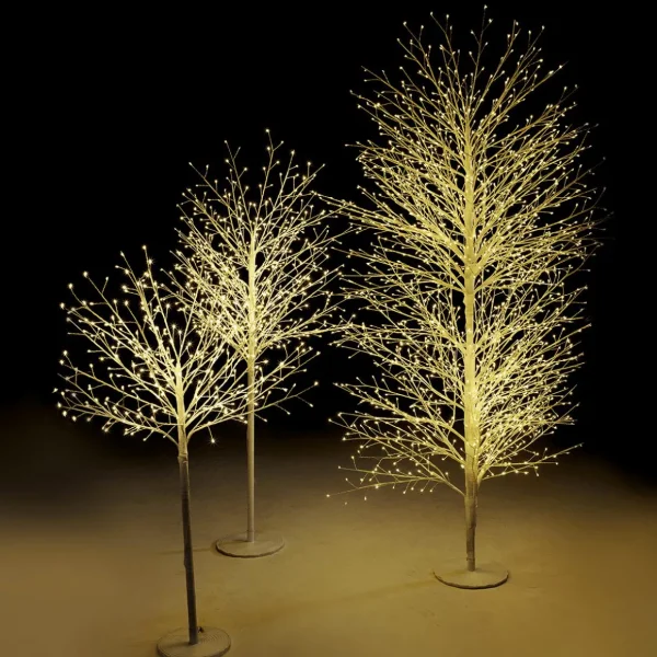 Winterdeko | Kunstbäume^DecoWoerner LED Lichterbaum, 120 Cm weiß