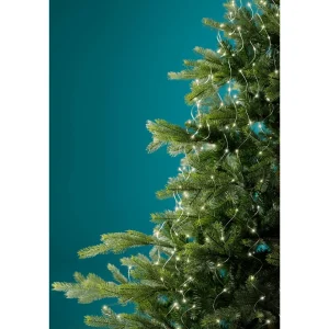 Weihnachtsbeleuchtung^DecoWoerner LED Lichterbündel 190 Cm silber