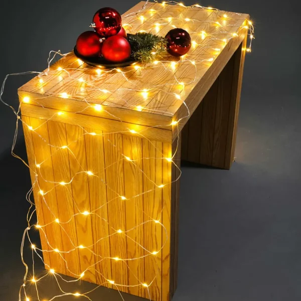 Weihnachtsbeleuchtung^DecoWoerner LED Lichternetz, 350 Cm transparent