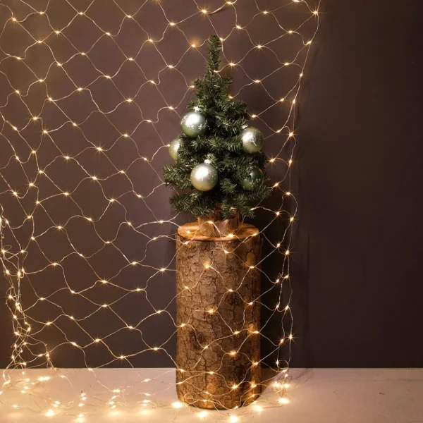 Weihnachtsbeleuchtung^DecoWoerner LED Lichternetz, 350 Cm transparent