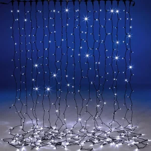 Weihnachtsbeleuchtung^DecoWoerner LED Lichtervorhang Für Außen, 900 Cm schwarz