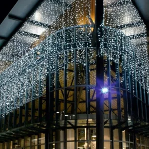 Weihnachtsbeleuchtung^DecoWoerner LED Lichtervorhang Für Außen, 900 Cm schwarz