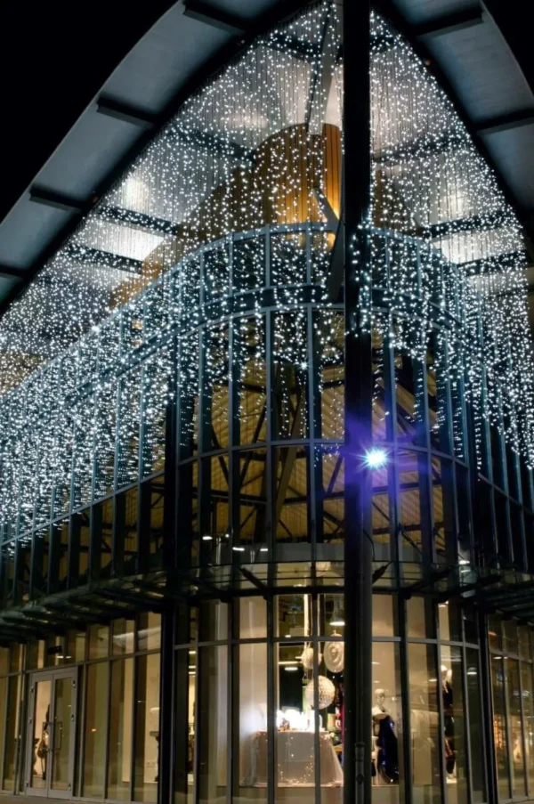 Weihnachtsbeleuchtung^DecoWoerner LED Lichtervorhang Für Außen, 900 Cm schwarz