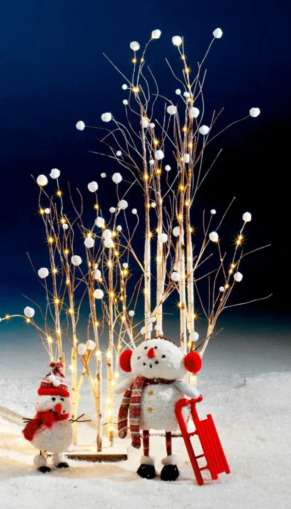 Winterdeko | Kunstbäume^DecoWoerner LED Lichterzweige, 90 Cm braun