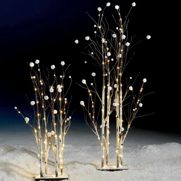 Winterdeko | Kunstbäume^DecoWoerner LED Lichterzweige, 90 Cm braun