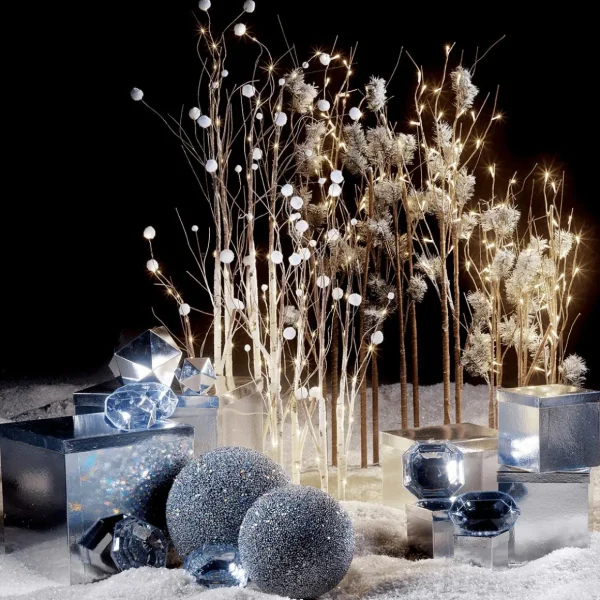 Winterdeko | Kunstbäume^DecoWoerner LED Lichterzweige, 90 Cm braun