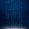 Weihnachtsbeleuchtung^DecoWoerner LED Lichtvorhang Blinkend Für Außen, 100 Cm weiß