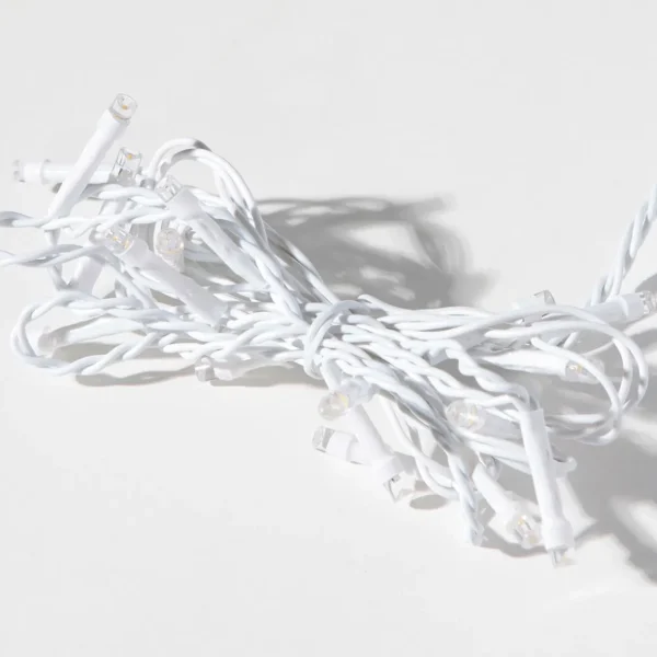 Weihnachtsbeleuchtung^DecoWoerner LED Lichtvorhang Blinkend Für Außen, 100 Cm weiß