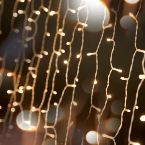 Weihnachtsbeleuchtung^DecoWoerner LED Lichtvorhang Für Außen, 500 Cm weiß