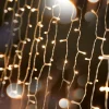 Weihnachtsbeleuchtung^DecoWoerner LED Lichtvorhang Für Außen, 300 Cm weiß