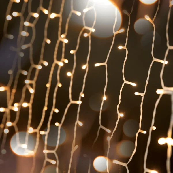 Weihnachtsbeleuchtung^DecoWoerner LED Lichtvorhang Für Außen, 720 Cm weiß