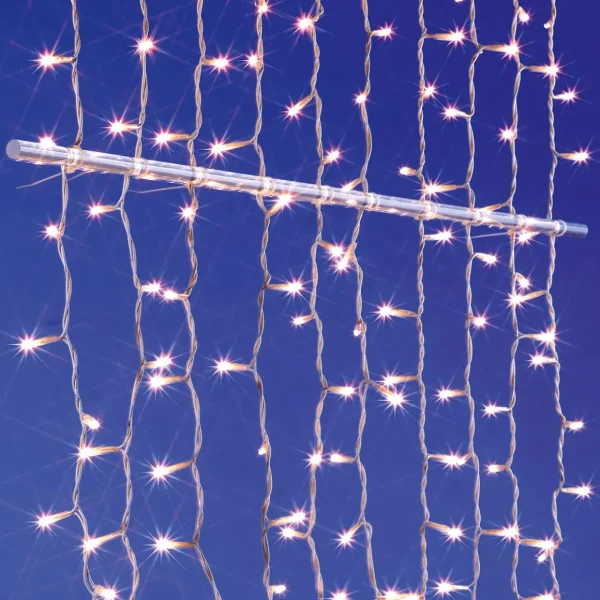 Weihnachtsbeleuchtung^DecoWoerner LED Lichtvorhang Für Außen, 720 Cm weiß