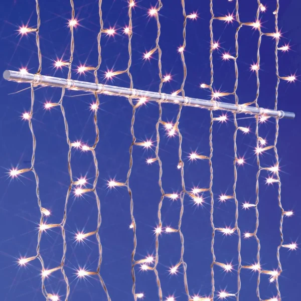 Weihnachtsbeleuchtung^DecoWoerner LED Lichtvorhang 24V Für Außen, 1160 LED, 700 X 200 Cm
