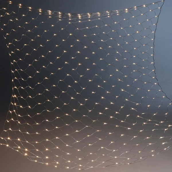 Weihnachtsbeleuchtung^DecoWoerner LED Netzlicht Für Innen, 250 Cm Grau