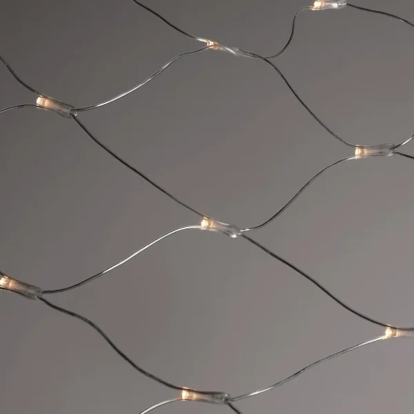Weihnachtsbeleuchtung^DecoWoerner LED Netzlicht Für Innen, 250 Cm Grau