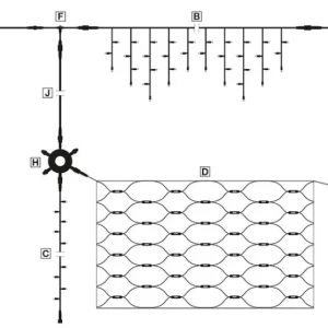 Weihnachtsbeleuchtung^DecoWoerner LED Profi Icicle-Light System IP67, 300 Cm Ohne Zuleitung weiß