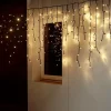 Weihnachtsbeleuchtung^DecoWoerner LED Profi Icicle-Light System IP67, 300 Cm Ohne Zuleitung schwarz